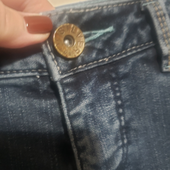 Ladies Silver Jeans Aiko Cropped/Capris Size 30 - Picture 12 of 13